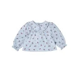 Modern Moments by Gerber Baby Girl Ruffle Collar Top and Hem Pant Outfit Set, 2-Piece, Sizes 0/3 ... | Walmart (US)