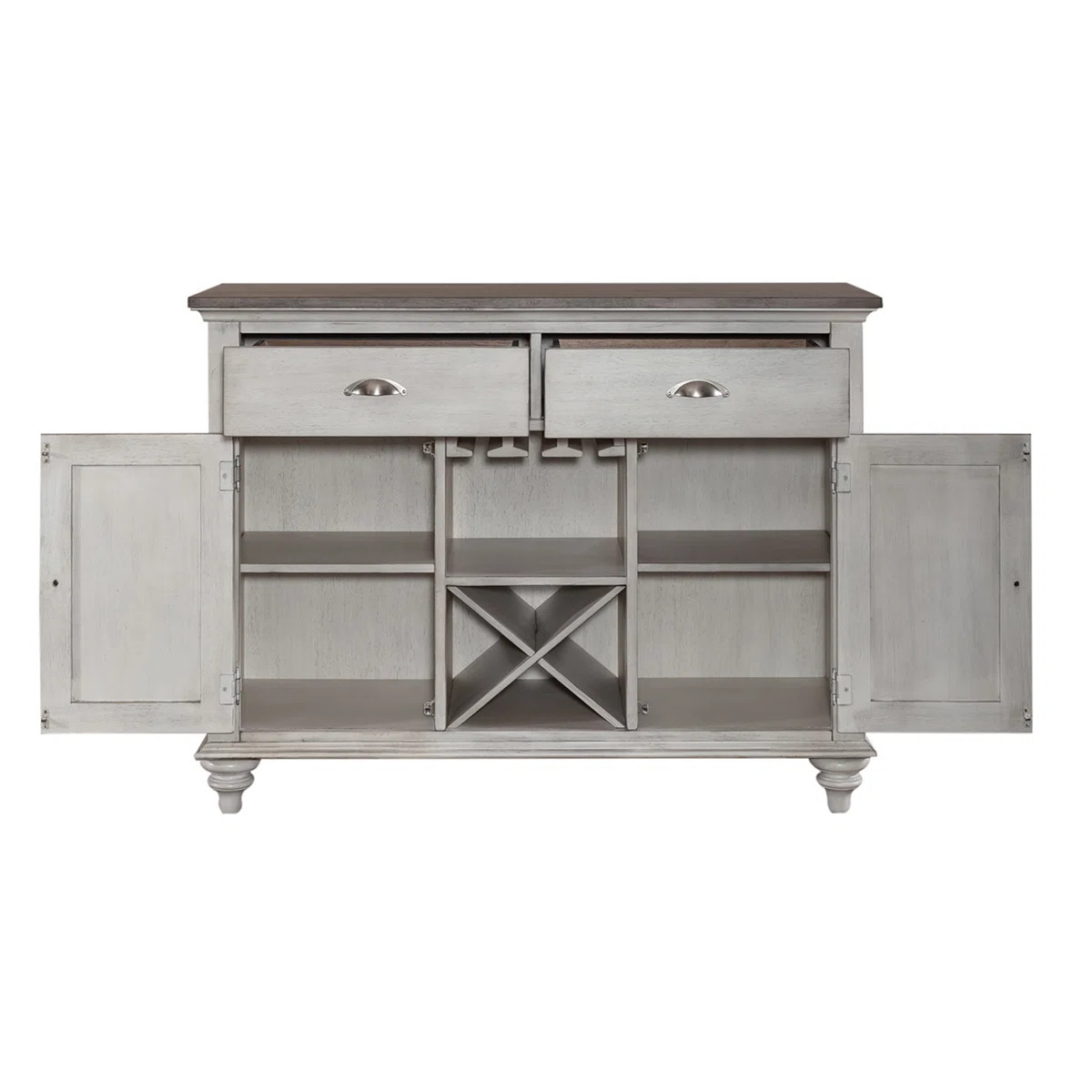 Quinta 48" Wide 2 Drawer, 2 Cabinet Buffet w/ Wine Storage | Wayfair North America