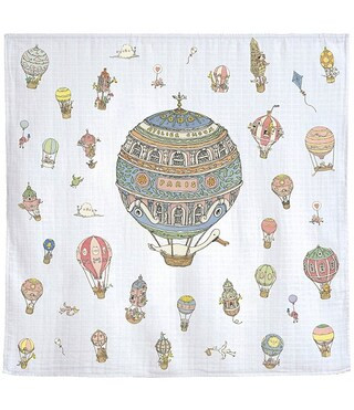 Organic Cotton Baby Hot Air Balloons Swaddle Blanket with Gift Box | Dillard's