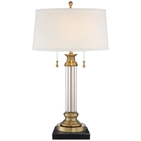 Vienna Full Spectrum Rolland Traditional Table Lamp with Black Square Marble Riser 30" Tall Antiq... | Walmart (US)