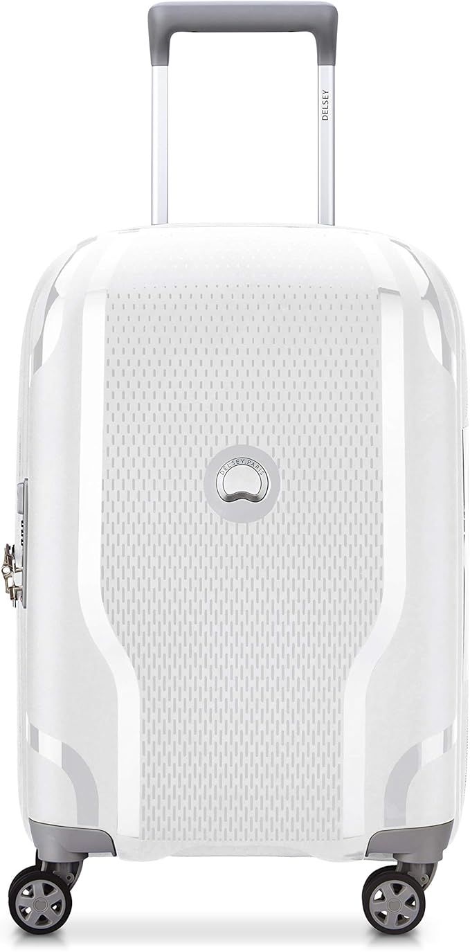 DELSEY Paris Clavel Hardside Expandable Luggage with Spinner Wheels, White, Carry-On 19 Inch | Amazon (US)