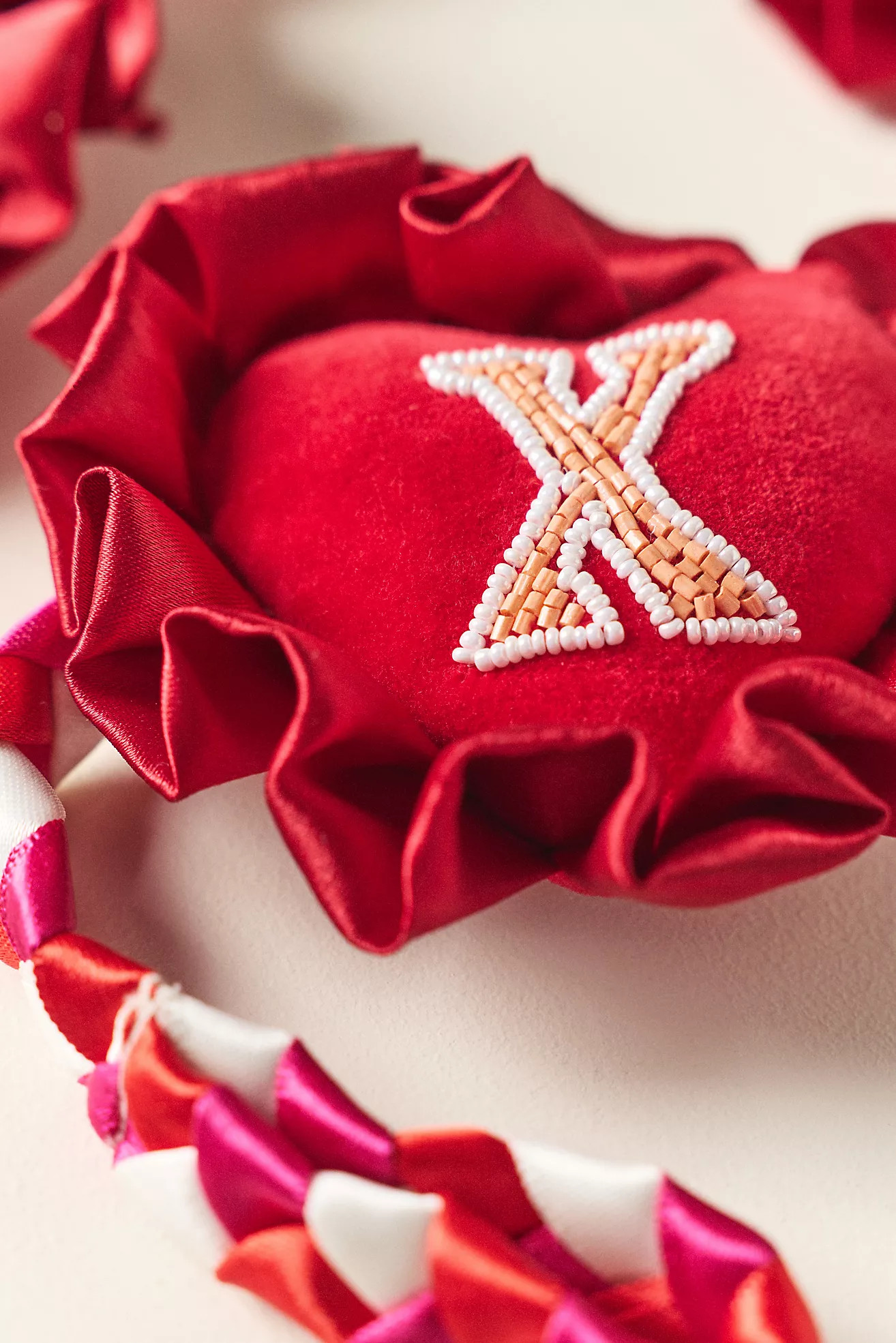 XOXO Velvet Heart Garland | Anthropologie (US)