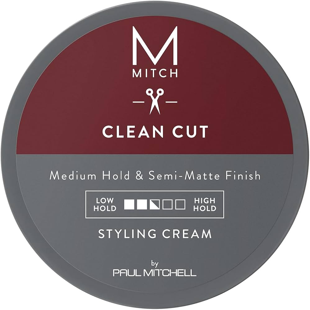 MITCH by Paul Mitchell Clean Cut Styling Cream for Men, Medium Hold, Semi-Matte Finish, For All H... | Amazon (US)