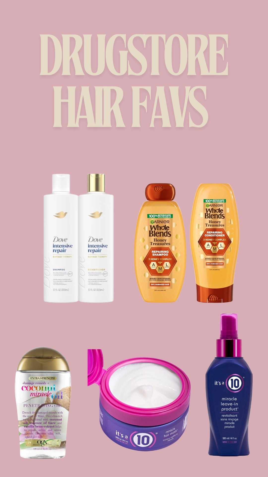 Favorite drugstore hair products!

#LTKFindsUnder50 #LTKBeauty