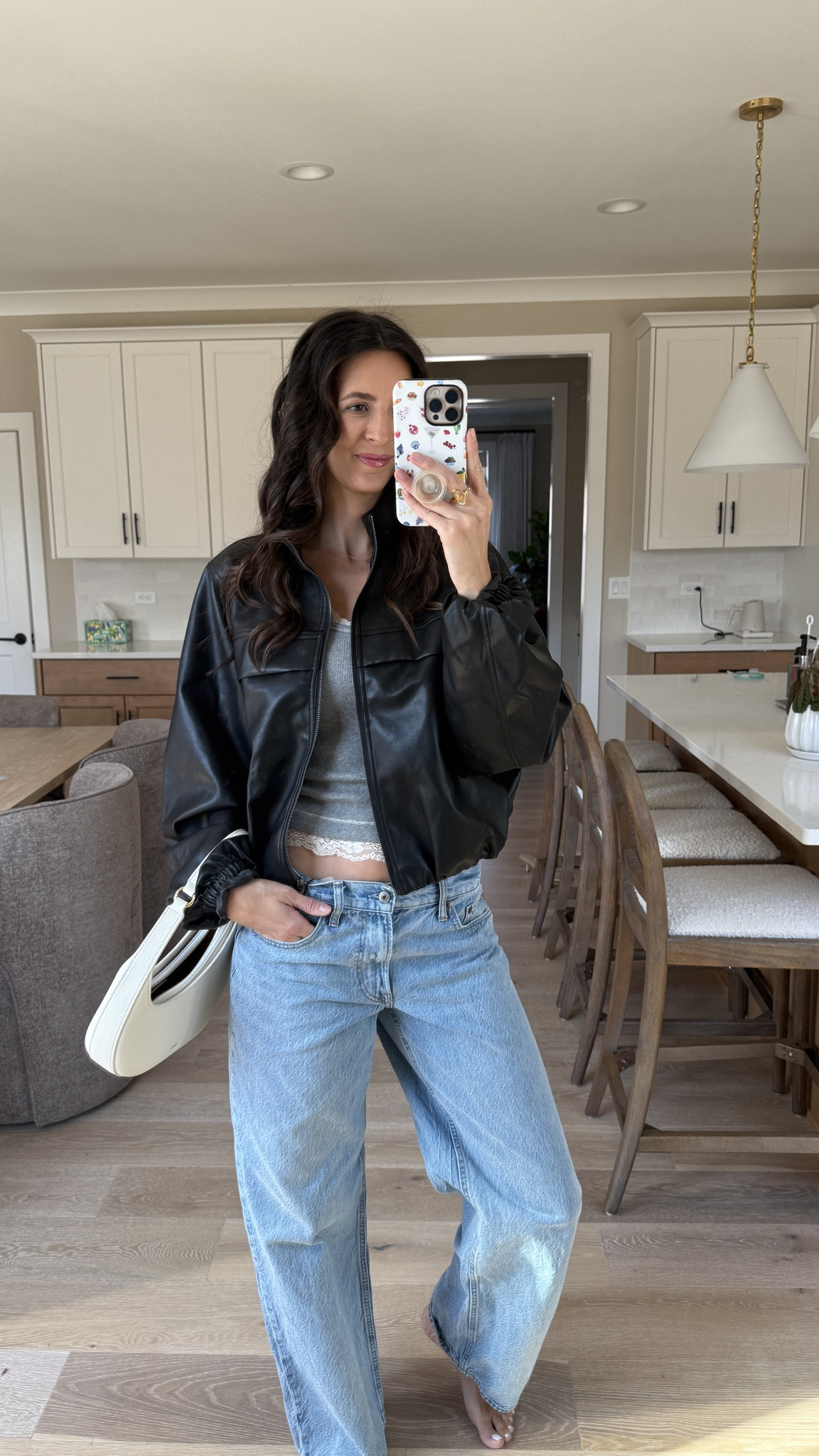 Leather jacket, faux leather jacket, revolve, Abercrombie, mom outfit

#LTKootd #LTKmomlife #LTKTall