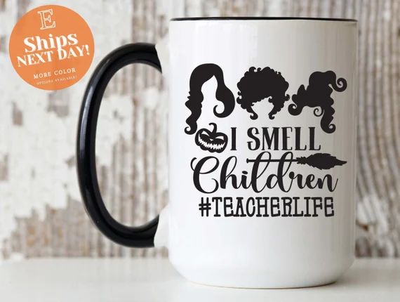 I Smell Children Mug, Hocus Pocus Mug, Funny Coffee Mug, Happy Halloween Mug, Gift For Friend, Gi... | Etsy (US)