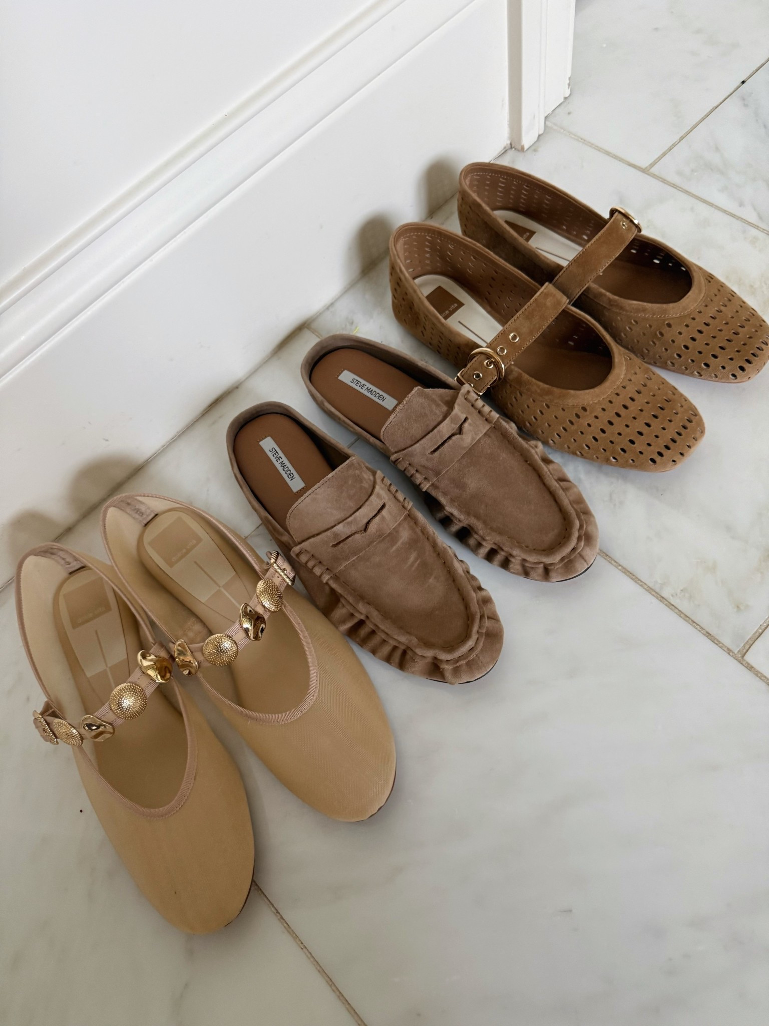 Everyday spring shoe line up. 