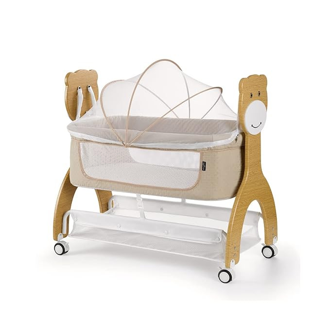 Dream On Me Cub Portable Bassinet in Beige Crib | Amazon (US)