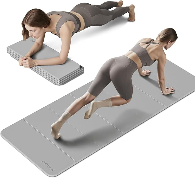 Foldable Fitness Yoga Mat | 2/5" (10MM) Extra Thick | SGS Certified Non-Slip TPE | 75x26" Extra L... | Amazon (US)