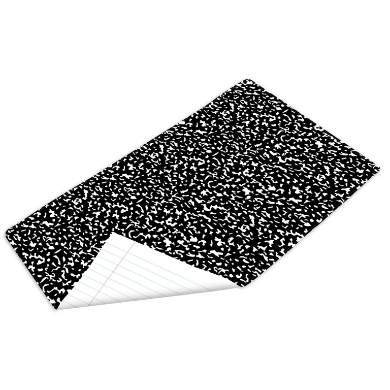 Pen+Gear Large Reversible Desk Mat, Black and White Composition Book, 25.98" x 14.96" | Walmart (US)