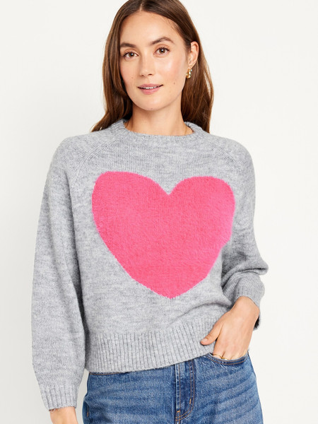 Cropped Crew-Neck Sweater for Women | Old Navy (US)