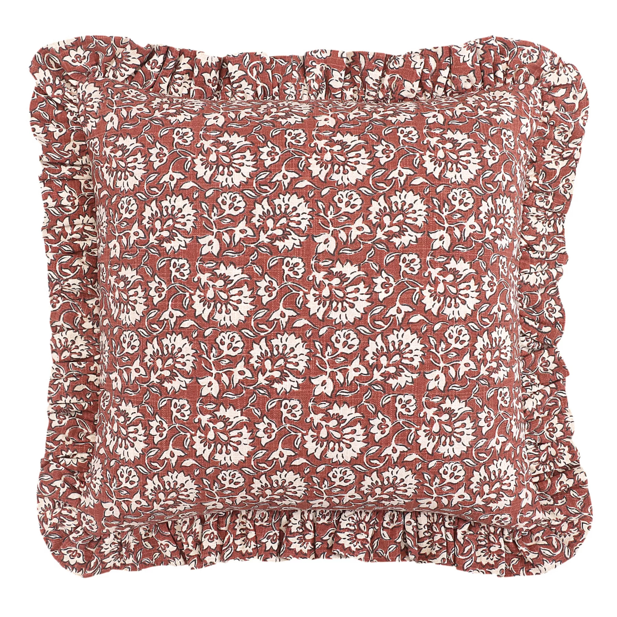 Sonoma Goods For Life® Ruffle Printed Cotton Pillow, Red | Kohl's