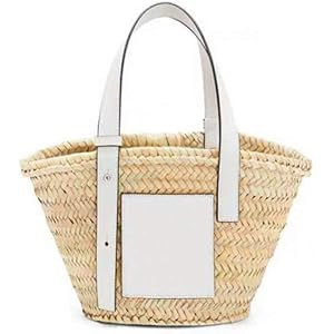 GSERA Straw Bag Vegetable Basket Bag Woven Portable Retro Beach Bag | Amazon (UK)