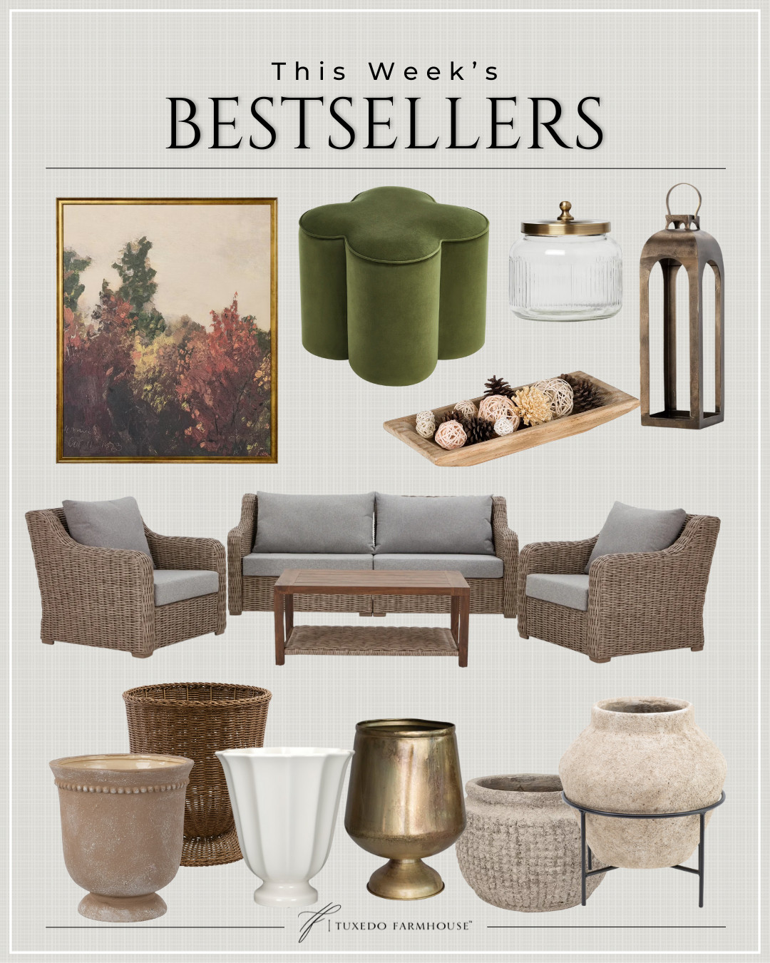 These bestsellers are loved for a reason—timeless silhouettes, beautiful textures, and finishes that work effortlessly together. From statement accents to everyday essentials, each piece brings a sense of warmth and balance that feels both classic and current. If you’re looking to invest in tried-and-true favorites that elevate your home with ease, these are the pieces everyone keeps coming back to.


Seasonal, home decor, accent chairs, rugs, wall art, frames, pillows, lamps, baskets, candles, books, coffee tables, ottomans, trays, bowls, consoles, accent tables

 

 #LTKSeasonal #LTKHome