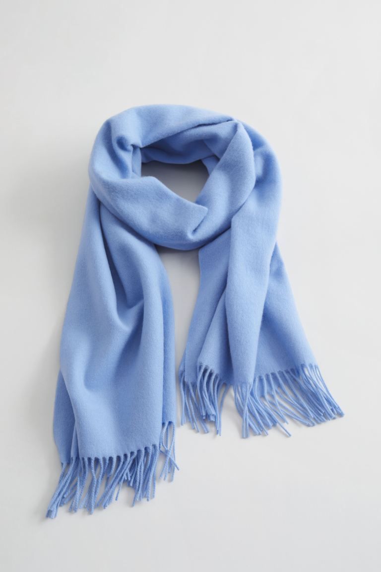 Fringed Wool Blanket Scarf | H&M (UK, MY, IN, SG, PH, TW, HK)
