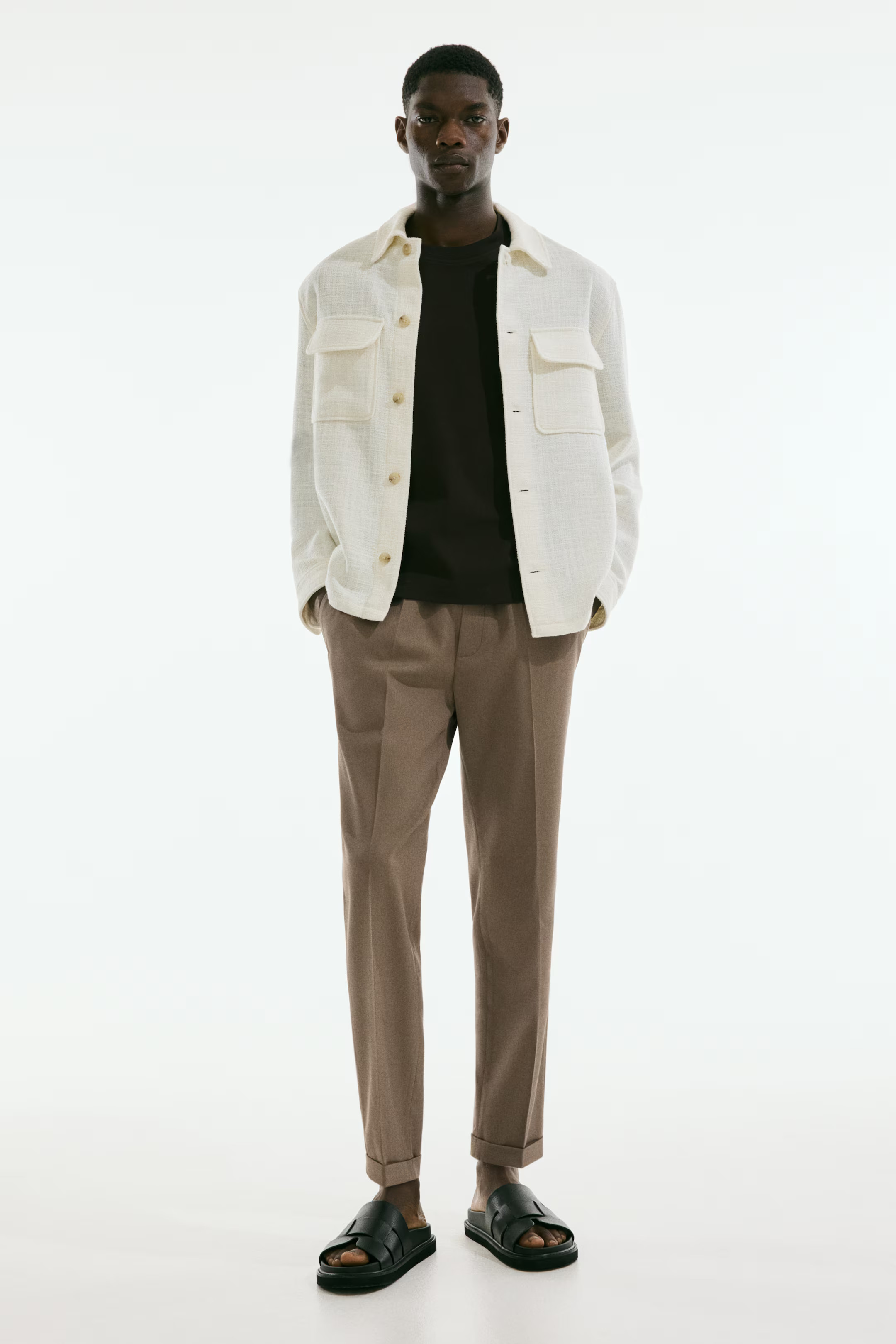 Slim Fit Twill Pants | H&M (US + CA)