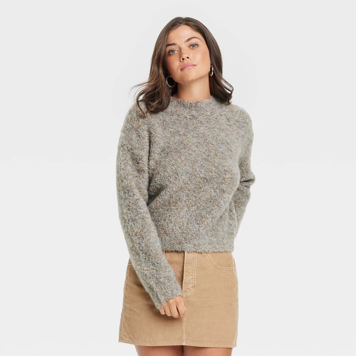 Women's Boucle Crewneck Pullover Sweater - Universal Thread™ | Target