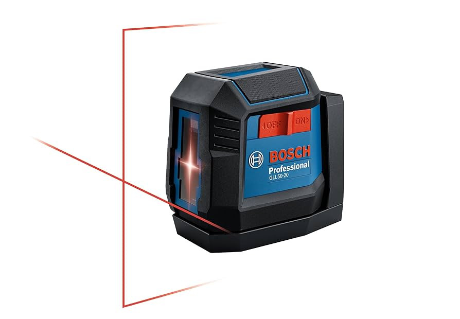BOSCH GLL50-20 50 Ft Self-Leveling Cross-Line Laser, Includes Integrated Magnetic Mount & 2 AA Ba... | Amazon (US)