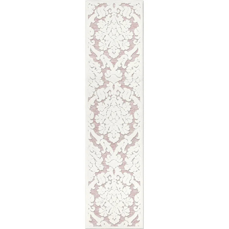 My Texas House Charlotte, Transitional, Damask, Woven Runner Rug, 1'11" x 7'6" | Walmart (US)