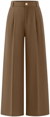 ZESICA Women's Wide Leg Dress Pants 2026 High Waisted Business Casual Palazzo Pants Work Office S... | Amazon (US)