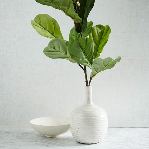 Faux Fiddle Leaf Fig Branch | West Elm (US)