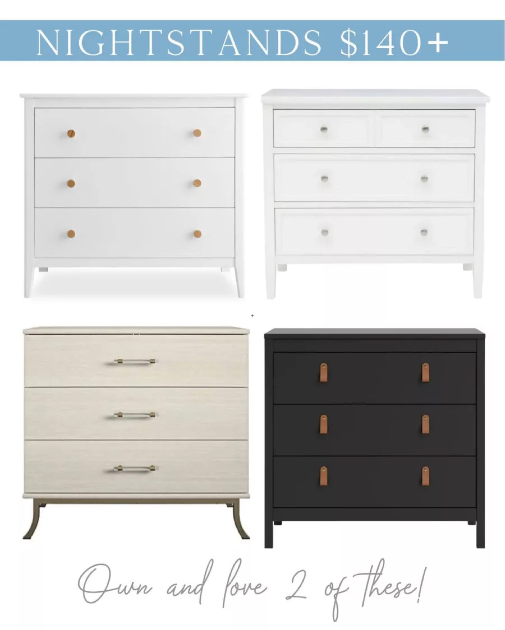 Nightstands, affordable chest of drawers, nursery decor, nightstands with drawers, dressers

#LTKhome #LTKsalealert #LTKfamily
