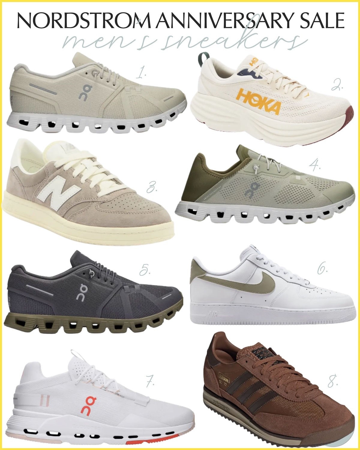 There’s a great selection of men’s sneakers and running shoes on fantastic sale during the Nordstrom Anniversary Sale event. Shoes brands on sale include Hoka, New Balance, Nike, adidas, and Dave’s favorite, On Cloud. men’s shoes tennis shoes workout wear active wear #mens

#LTKMens #LTKSaleAlert #LTKActive