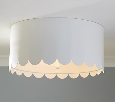Scalloped Metal Flush Mount | Pottery Barn Kids