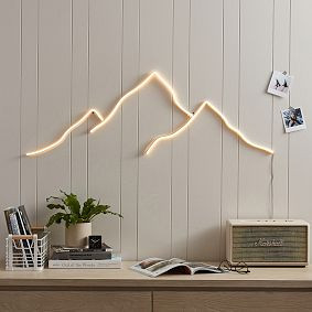 Mountain Neon LED Wall Light | Pottery Barn Teen