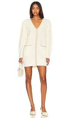 Lovers and Friends Norina Cardigan Dress in Cream from Revolve.com | Revolve Clothing (Global)