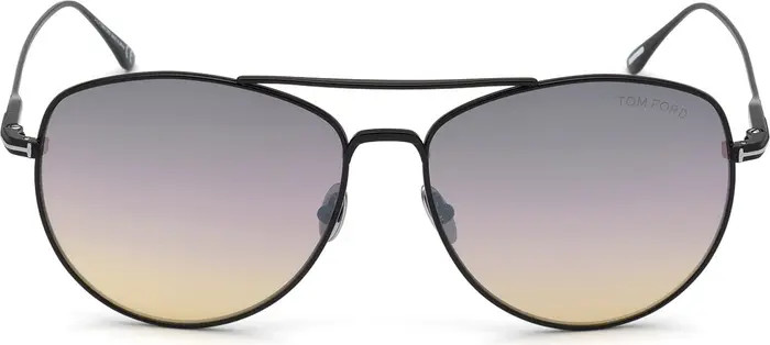 Milla 59mm Gradient Aviator Sunglasses | Nordstrom