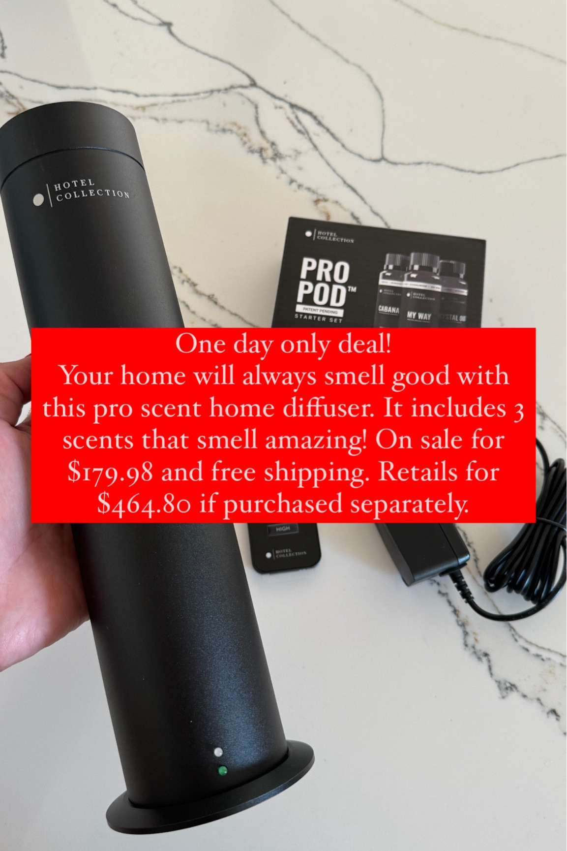 This deal is amazing! Hotel collections studio pro scent with remote and 3 amazing scents for $179.98 and free shipping! This retails for $464.80 if purchased separately. Your home will always smell good with this! 

#LTKHome #LTKSaleAlert #LTKGiftGuide