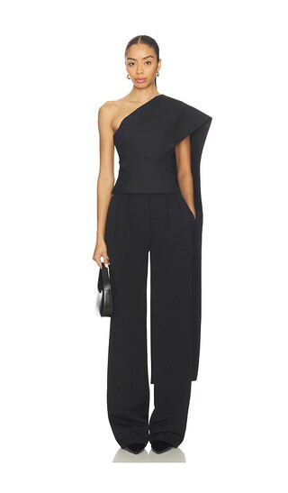 Rohe One-shoulder Cape Top in Black. - size 34 | Revolve Clothing (Global)