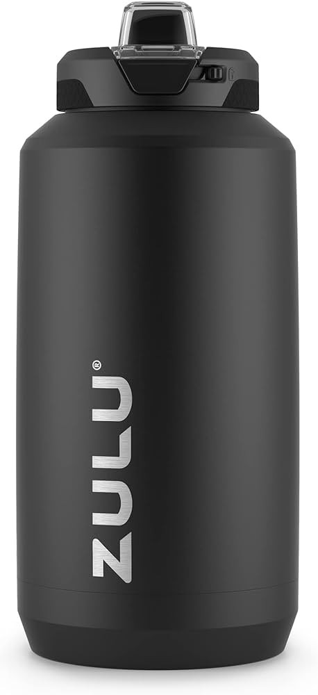 ZULU Goals Stainless Steel Water Bottle 64oz 101oz with Leak-Proof Lid | Amazon (US)