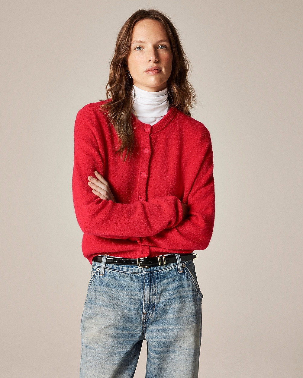 Supersoft bubble-hem cardigan | J. Crew US