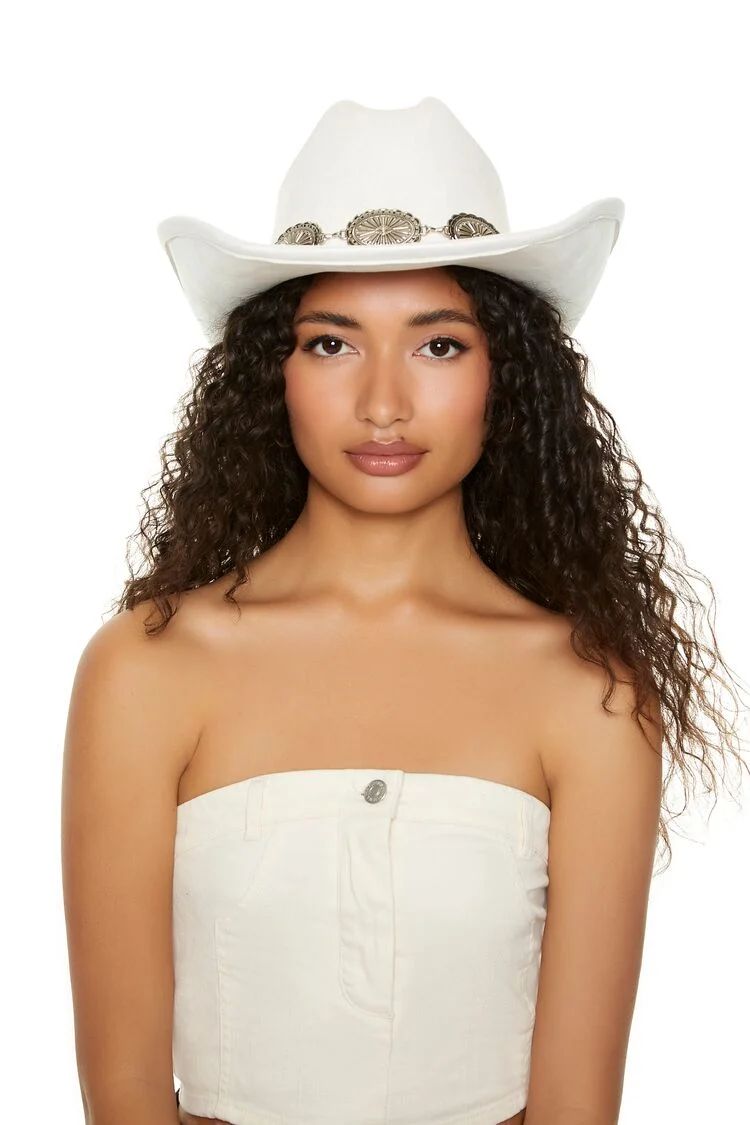 Etched Oval Chain Cowboy Hat | Forever 21
