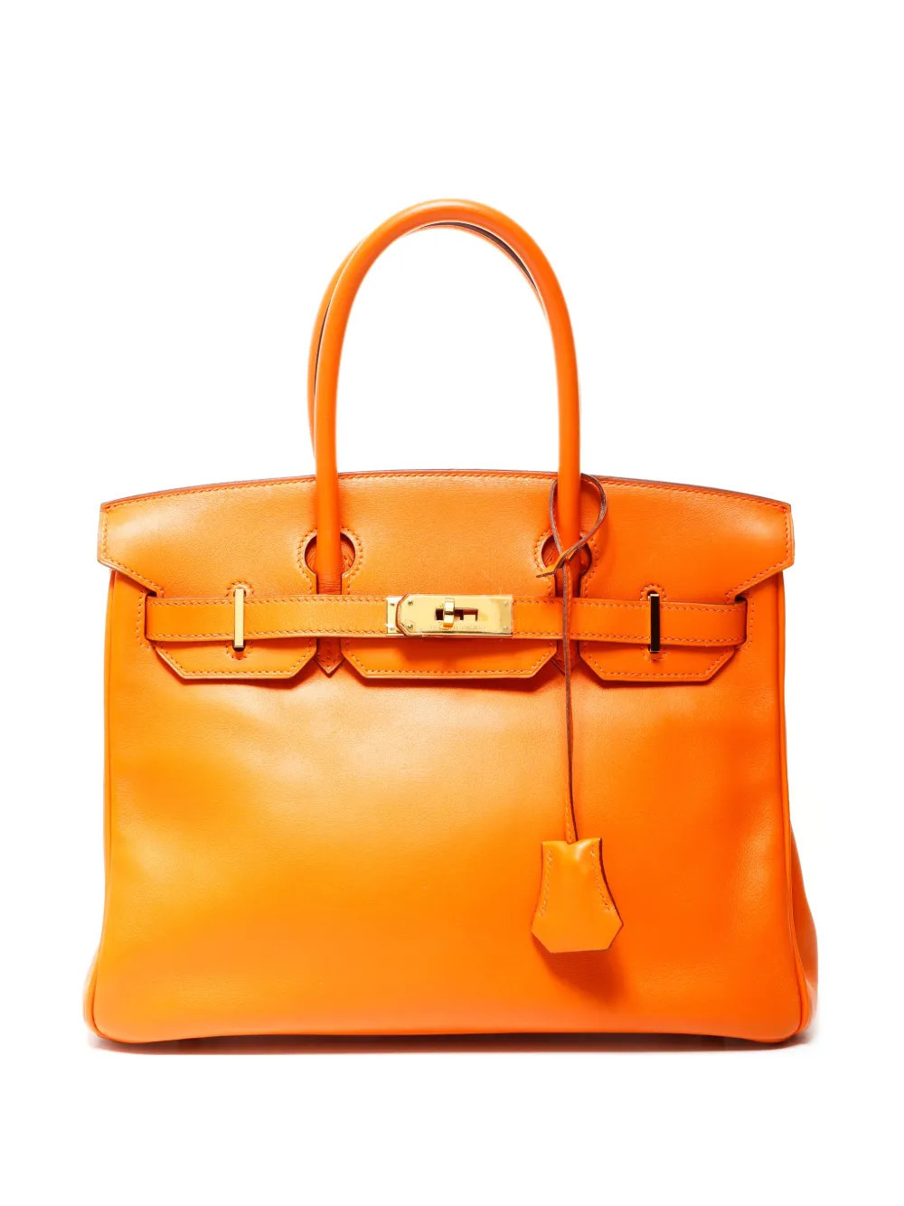 Hermès Pre-Owned 2006 30 Birkin leather tote bag - Orange | Farfetch Global
