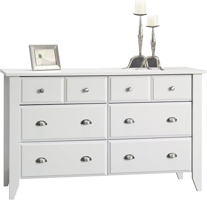 Sauder Shoal Creek Dresser, Soft White finish | Amazon (US)