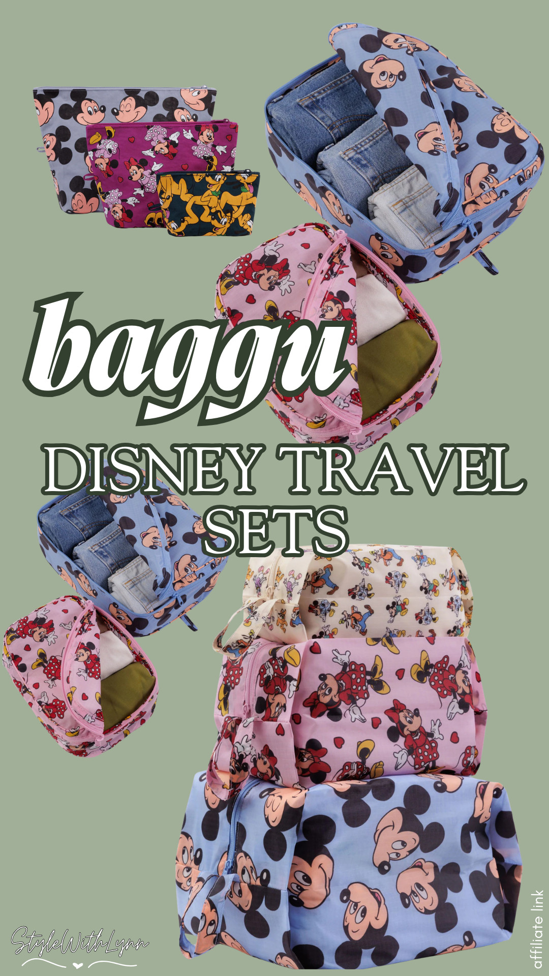 These Baggu Disney travel sets make packing so much easier while adding a little extra magic to your suitcase. From organizing outfits to separating shoes, toiletries, or park-day essentials, these lightweight packing cubes keep everything neat so you can spend less time digging through your bag and more time enjoying the parks. 🏰✨

The classic Mickey and Minnie prints are the cutest way to stay organized for a Disney vacation, Disney cruise, or even a weekend getaway. Trust me, once you start using packing cubes, you’ll never travel without them again!

🧳 Tap to shop my favorite Disney travel organizers and get your suitcase park-ready.

#baggu #disneyworld #disneyvacation 

Disney travel essentials, Disney packing cubes, Baggu Disney travel set, Disney suitcase organization, Disney vacation packing, Disney travel accessories, Mickey Mouse travel accessories, Minnie Mouse travel bag, Disney packing list essentials, Disney park travel tips, Disney cruise packing essentials, cute travel organizers, Disney trip must haves, Disney luggage organizers, Baggu Disney collection 

 #LTKmomlife #LTKTravel