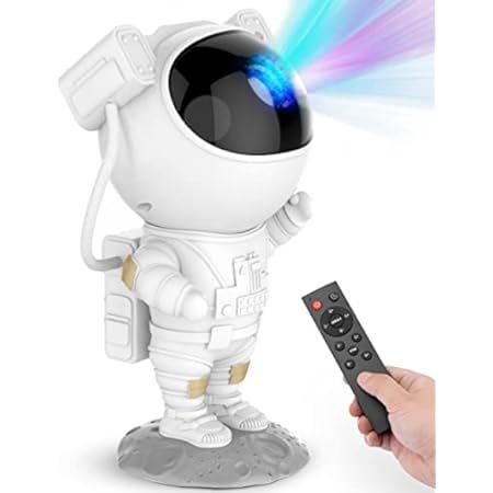 AUKYO Astronaut Starry Projector 360° Adjustable Galaxy Projector Light with Remote Control Spaceman | Amazon (US)
