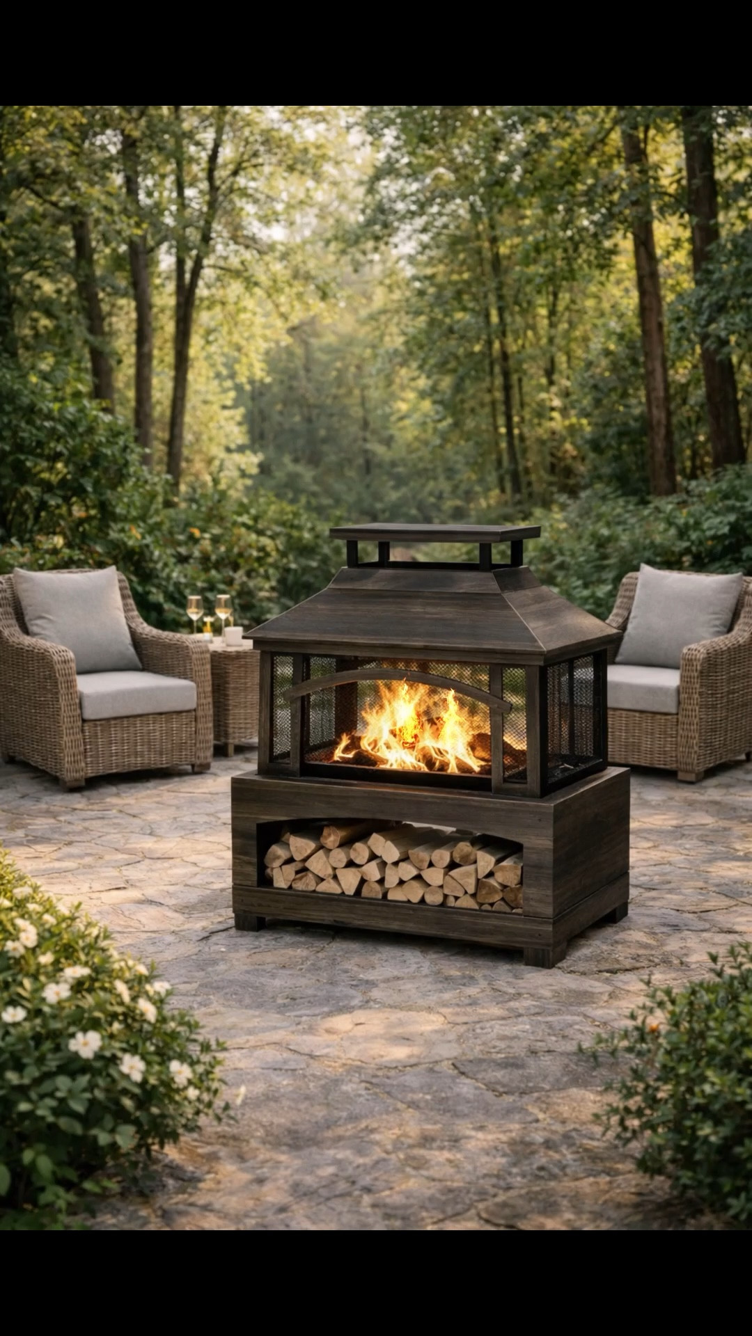 Backyard upgrade you need!!

This outdoor wood burning fireplace is perfect for patio styling, backyard decor, and outdoor entertaining. The built-in log storage makes it both functional and aesthetic.

#LTKHome #LTKSeasonal