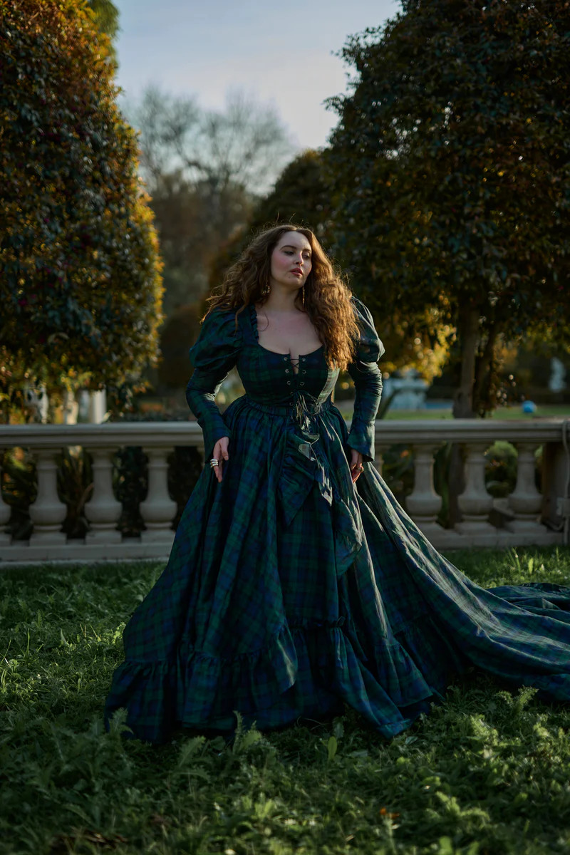 The Scotland Plaid Duchess Corset | Selkie Collection