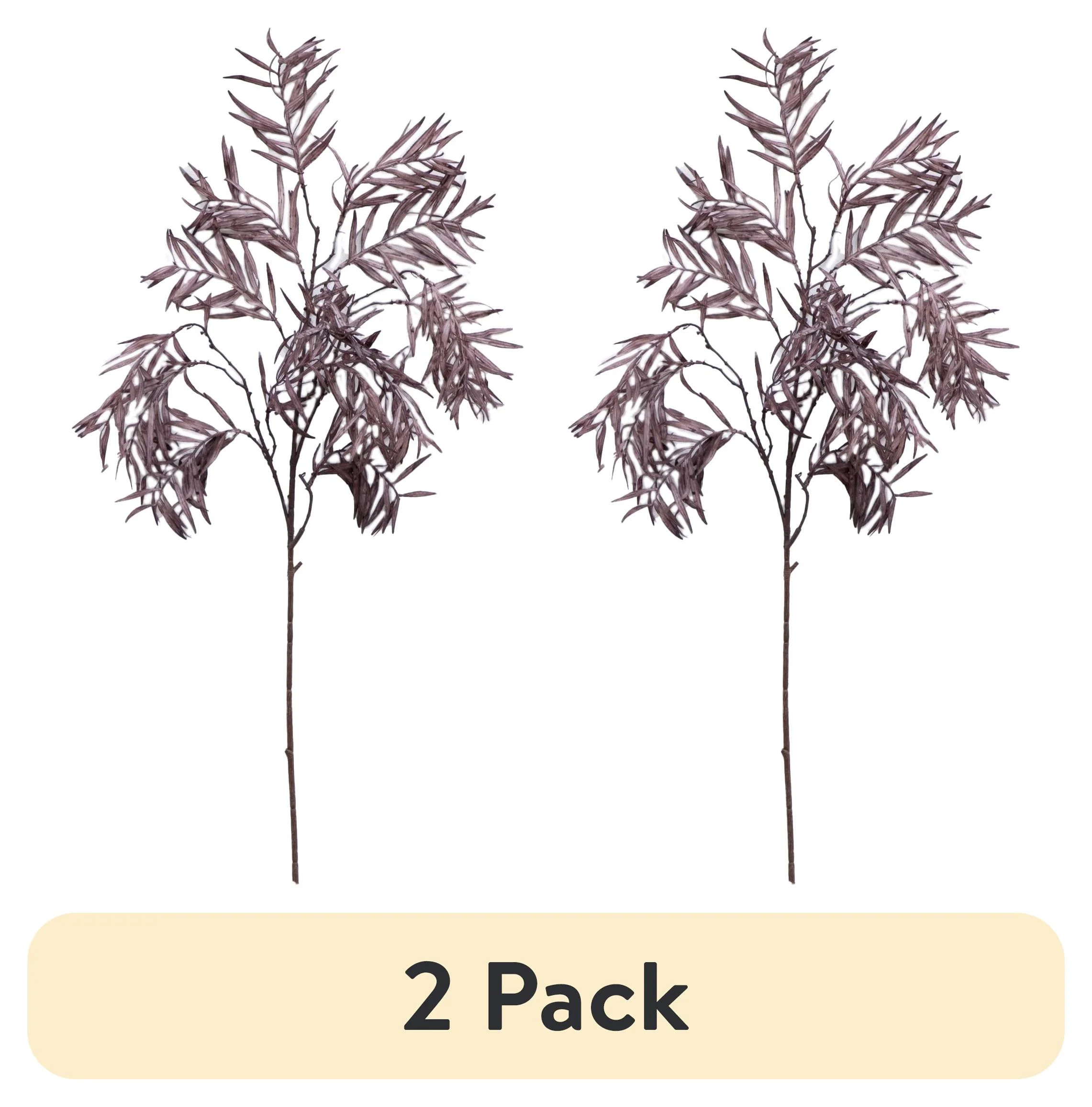 (2 pack) Better Homes & Gardens 34"H Artificial Indoor Dried Purple Fern Stem | Walmart (US)