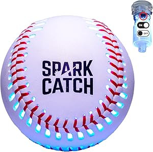 SPARK CATCH Light Up Baseball, Glow in The Dark Baseball, Perfect Baseball Gifts for Boys, Girls,... | Amazon (US)