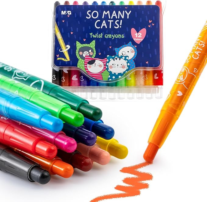 M&G Stocking Stuffers for Kids, 12 PCS Twist Gel Crayons for Kids Toddlers,Non-Toxic Crayon Set f... | Amazon (US)