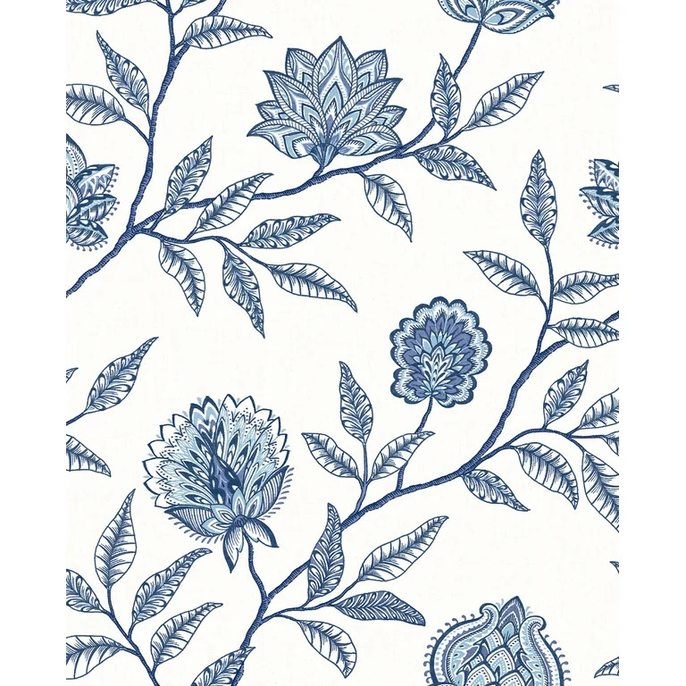 Stacy Garcia Home Blue Lagoon Jaclyn Peel and Stick Wallpaper | Walmart (US)