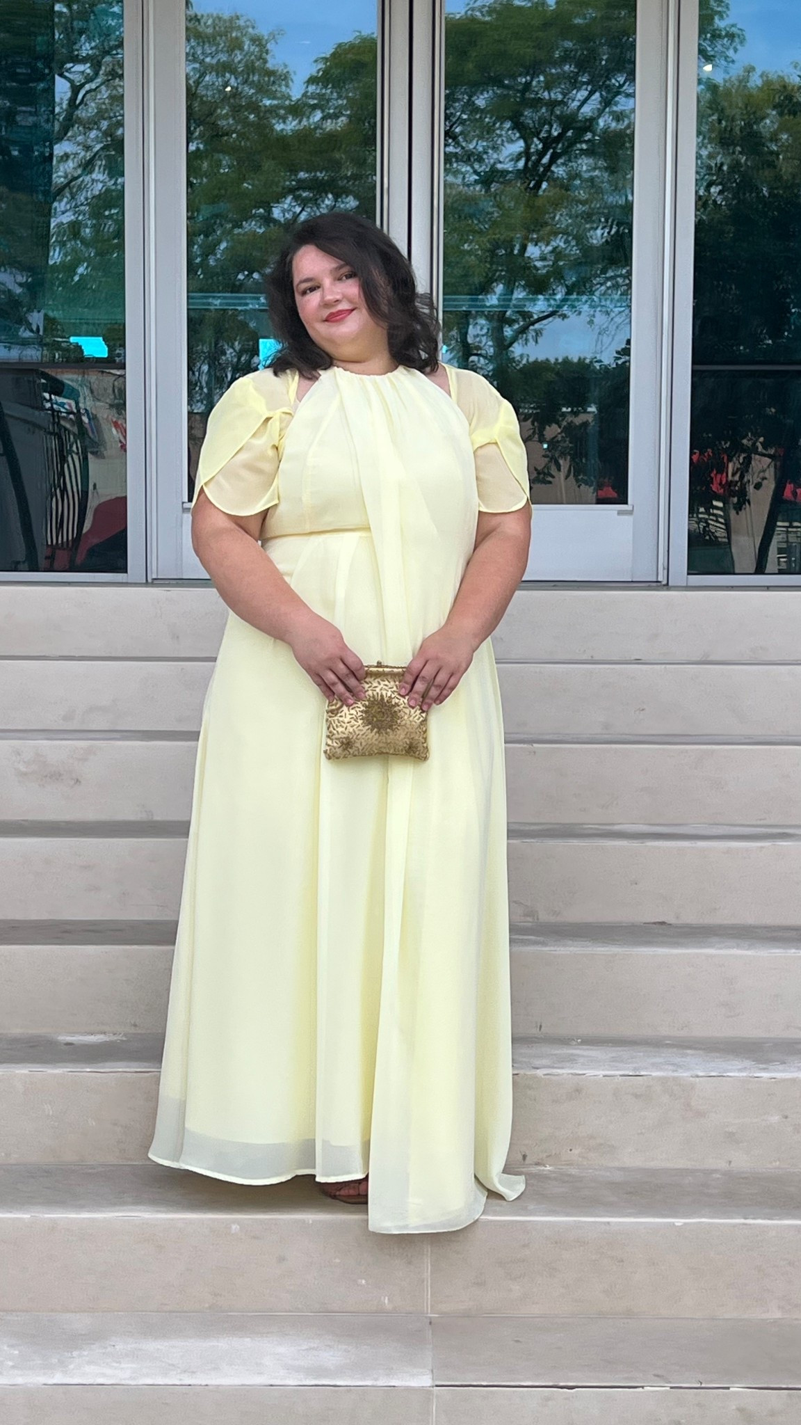 Plus size wedding guest dress yellow pastel color (the arms are diy)

#LTKWedding #LTKPlusSize #LTKOver40