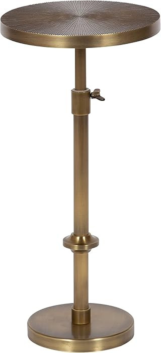 Kate and Laurel Engles Traditional Adjustable-Height Pedestal Drink Table; 10 x 10 x 30; Antique ... | Amazon (US)