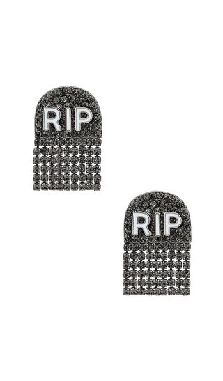 Rest in Pettiness Earrings in Black | Revolve Clothing (Global)