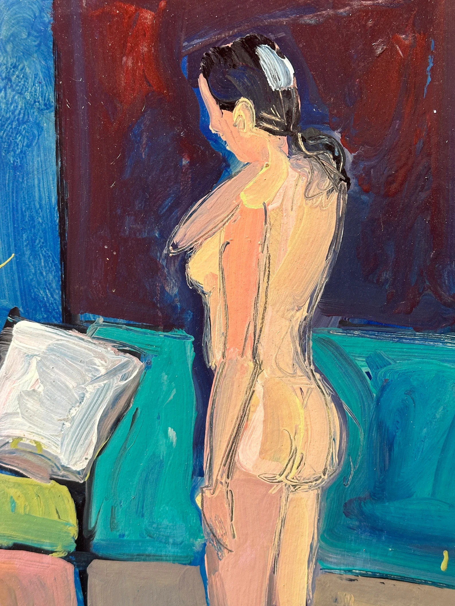 Original Figure Painting Figurative Wall Art Hartman - Etsy | Etsy (US)